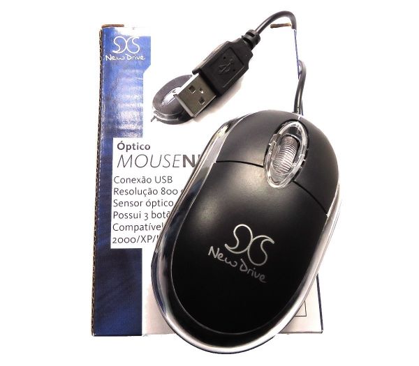 Mouse Newdrive Basic Usb Optico 800 Dpi Preto